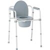 Image 1 : NEW MEDLINE GUARDIAN 3  IN 1 STEEL COMMODE