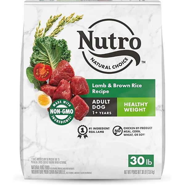 NEW NUTRO NATURAL CHOICE 30LBS BAG LAMB & BROWN