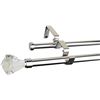 Image 1 : NEW FURNISHLAND BRUSH STEEL FINIAL CURTAIN ROD SET