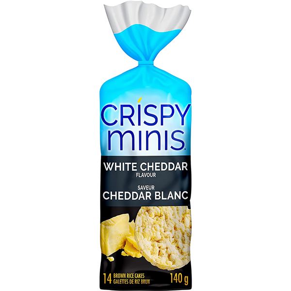 NEW QUAKER WHITE CHEDDAR CRISPY MINIS CASE OF 12