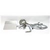 STAINLESS 8" SHOWER HEAD AND WAND KIT