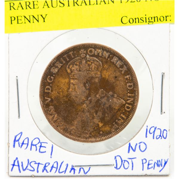 AUSTRALIAN 1920 NO DOT PENNY