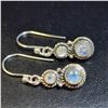 Image 1 : BZ1386-183 SILVER MOONSTONE EARRINGS