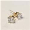 Image 1 : BZ1386-174 9K PRINCESS CUT CZ EARRINGS