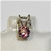 BZ1386-184 SILVER GARNET PENDANT