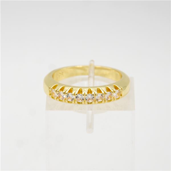 NEW 925 STAMPED SILVER GOLD PLATED RING SIZE 10