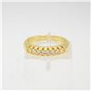 Image 1 : NEW 925 STAMPED SILVER GOLD PLATED RING SIZE 10