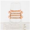 Image 1 : NEW ROSE GOLD PLATED STAINLESS STEEL RING SIZE 7.5