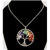 Image 1 : NEW TREE OF LIFE CHAKRA STONES SILVER PLATED WIRE