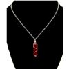 Image 1 : NEW RED QUARTZ PENDANT WIRE WRAPPED ON STAINLESS