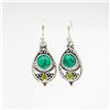 Image 1 : NEW SILVER PLATED DROP STYLE GEMSTONE EARRINGS