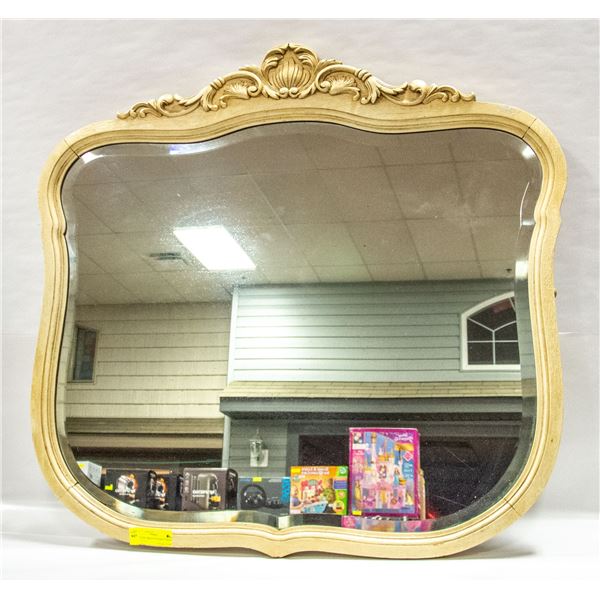 VINTAGE ORNATE FRAMED MIRROR 33.5" X 31.5"