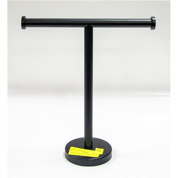 NEW S STEEL BASE FREE STANDING TOILET PAPER HOLDER