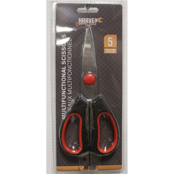 NEW 5-IN-1 MULTIPURPOSE SCISSORS - 8.5" SHEARS