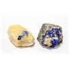 Image 1 : PAIR OF LAZURITE MINERAL SPECIMENS FROM