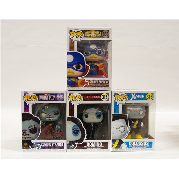 SET OF FOUR MARVEL FUNKO POPS