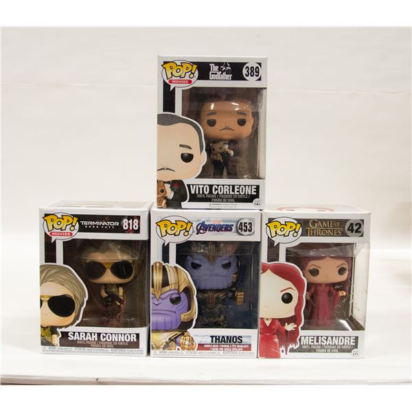 SET OF FOUR GAME OF THRONES, THANOS, TERMINATOR