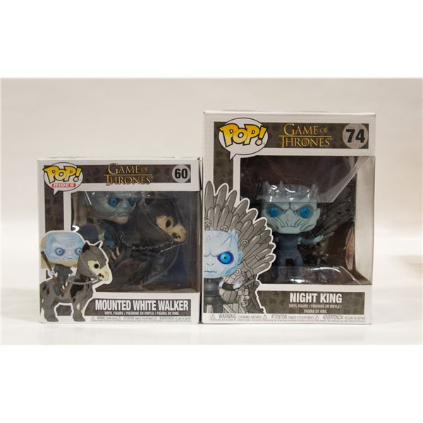 TWO GAME OF THRONES WHITE WALKER FUNKO POPS