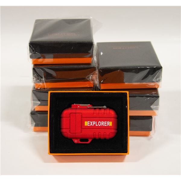 LOT OF 8 ELECTRIC USB CHARGED LIGHTERS