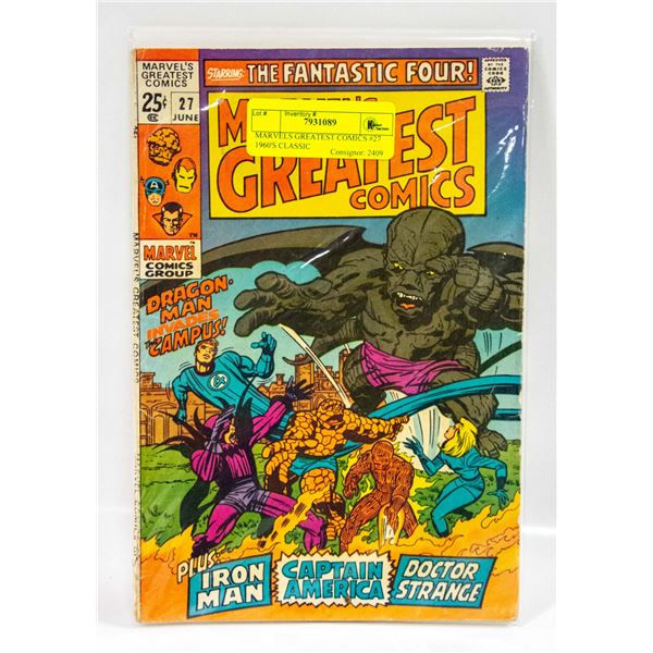MARVELS GREATEST COMICS #27 1960'S CLASSIC