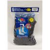 Image 1 : CREW SOCKS BLACK,SIZE 12-16,6 PACK,FRUIT OF THE