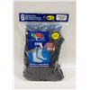 Image 1 : CREW SOCKS BLACK,SIZE 12-16,6 PACK,FRUIT OF THE