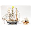 Image 1 : 2 HANDMADE SAILBOATS FOR DISPLAY