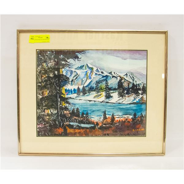 FRAMED WATER COLOR PAINTING