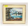 Image 1 : FRAMED WATER COLOR PAINTING