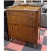 Image 1 : ANTIQUE OAK 4 DRAWER HIGH BOY 35" X 44" X 19"