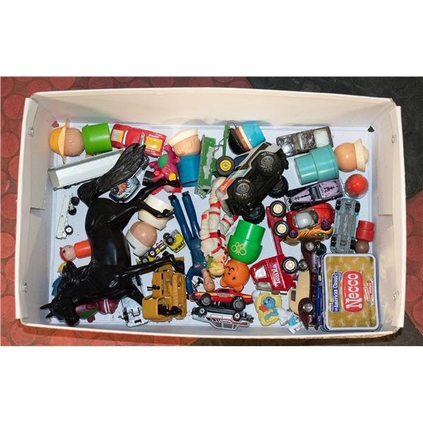 ESTATE LARGE BOX WITH OLD CARS, BRIAR HORSE,