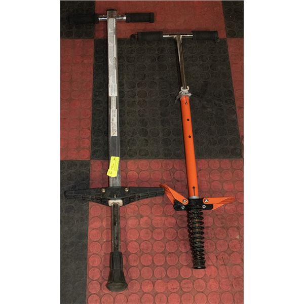 2 POGO STICKS HEAVY DUTY TOGETHER-ESTATE