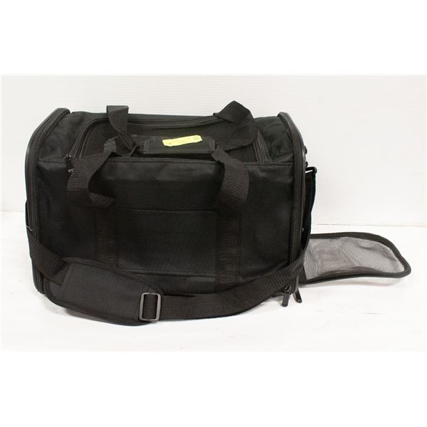 NEW BLACK MESH COLLAPSIBLE PET CARRIER