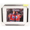 Image 1 : FRAMED CONNOR MCDAVID AND WAYNE GRETZKY PHOTO