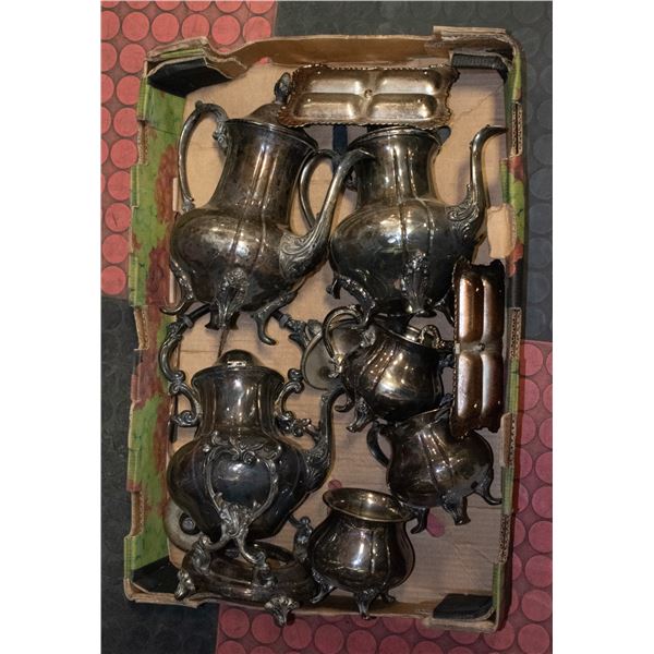 TRAY OF ASSORTED SILVER WARE