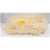 Image 1 : FAUX WHITE FUR RUG APPROX 18" X 32"