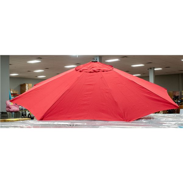 NEWLY OPENED SONGMICS RED PATIO UMBRELLA  WITH