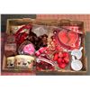 Image 1 : BOX VALENTINES GOODS: MUGS, GIFT TINS, CANDLES