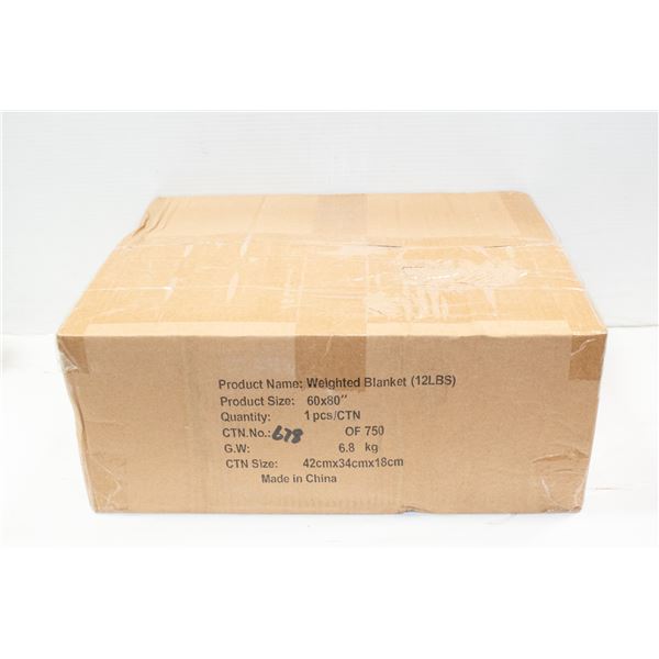 NEW QUEEN SIZED 12LBS WEIGHTED BLANKET