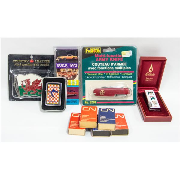 VINTAGE (2) UNUSED LIGHTERS