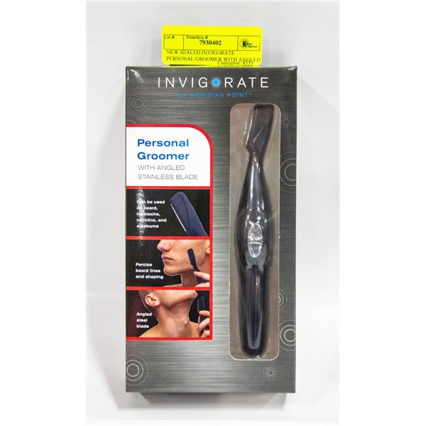 NEW SEALED INVIGORATE PERSONAL GROOMER WITH ANGLED