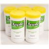 Image 1 : 5 NEW CONTAINERS OF APPLE SURFACE CLEANSING WIPES