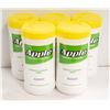 Image 1 : 5 NEW CONTAINERS OF APPLE SURFACE CLEANSING WIPES