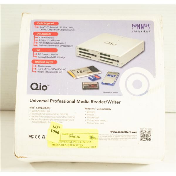 QIO UNIVERSAL PROFESSIONAL MEDIA READER/WRITER