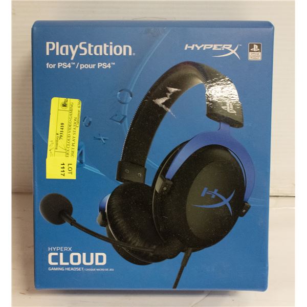 HYPERX CLOUD VIDEO GAMING HEADSET PLAY STATION