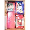 Image 1 : BOX OF CHRISTMAS ORNAMENTS AND MORE