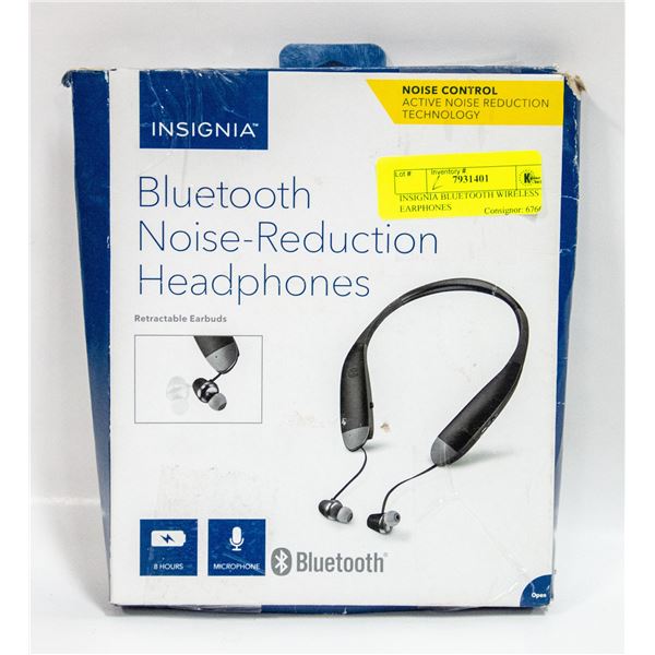 INSIGNIA BLUETOOTH WIRELESS EARPHONES