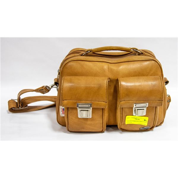 VINTAGE MARSAND CAMEL FAUX LEATHER