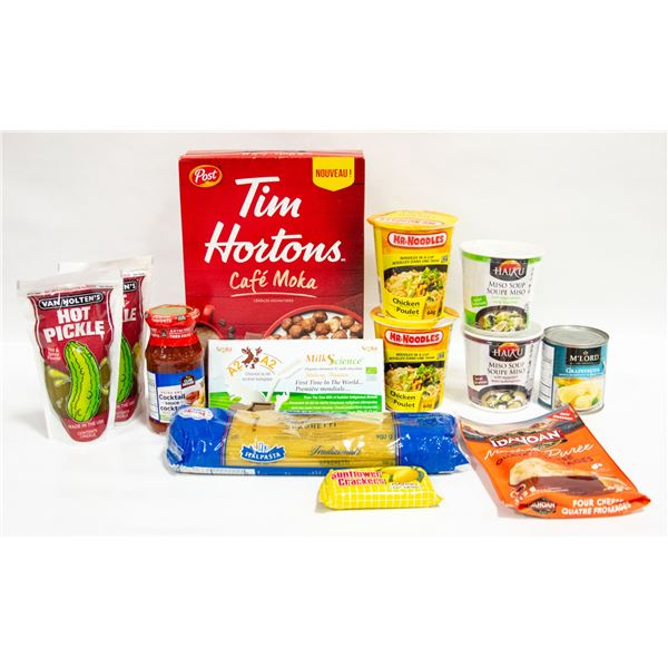 FLAT OF NON-PERISHABLE FOOD PRODUCTS