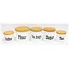 Image 1 : SET OF 5 KITCHEN CANISTERS